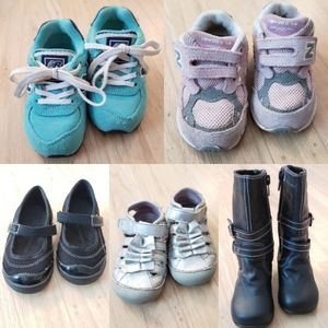 5 Pair of New Balance Stride Rite Boot Shoe Bundle